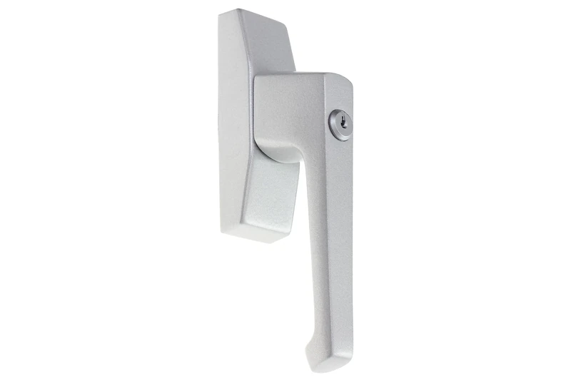 Roto TS0434 Aluminium shape lockable handle, Silver