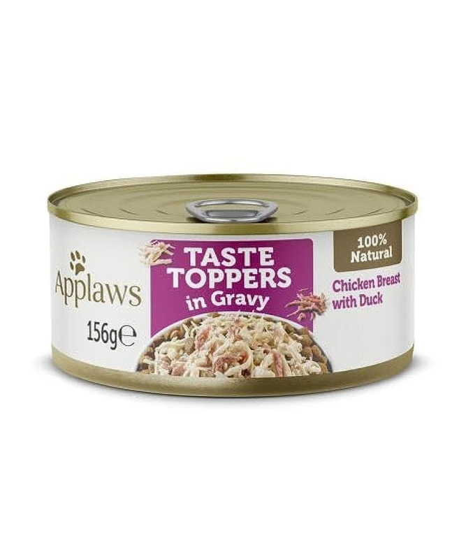 APPLAWS Dog Tin Topper Chicken And Duck In Sauce 12 X 156 GR