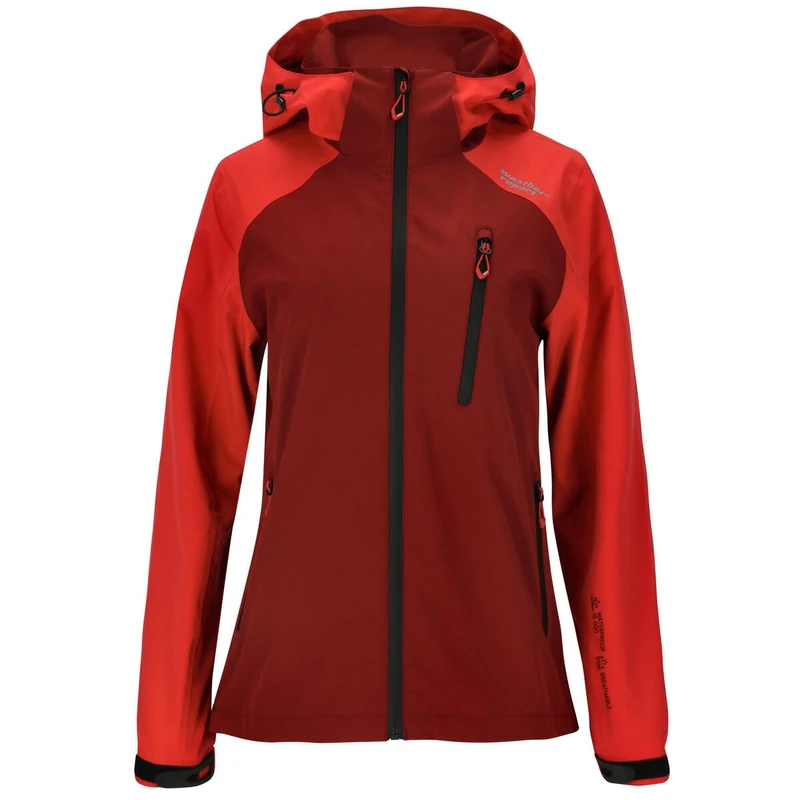 WEATHER REPORT Women's Camelia rain Jacket, Rococco Red, 34 (EU)