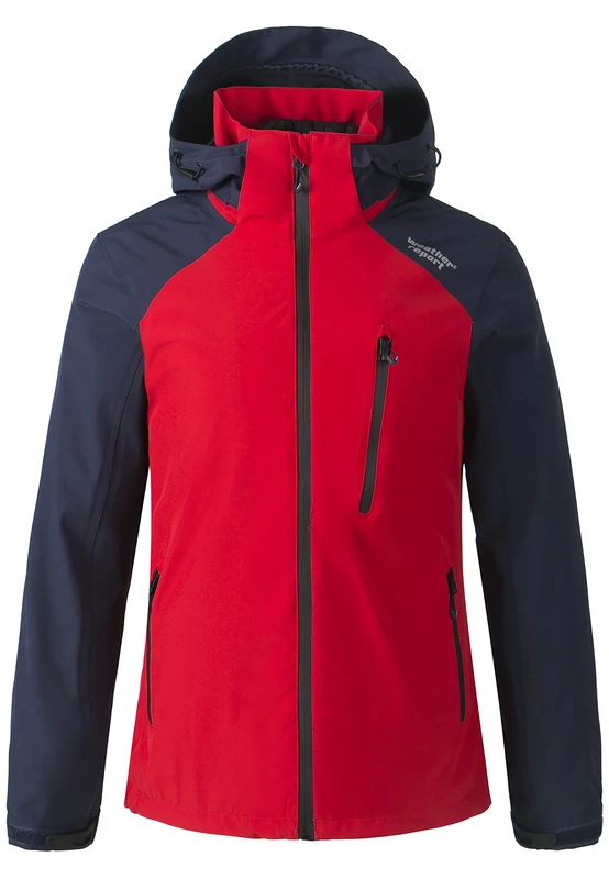 WEATHER REPORT Women's Camelia rain Jacket, Chinese Red, 56 (EU)