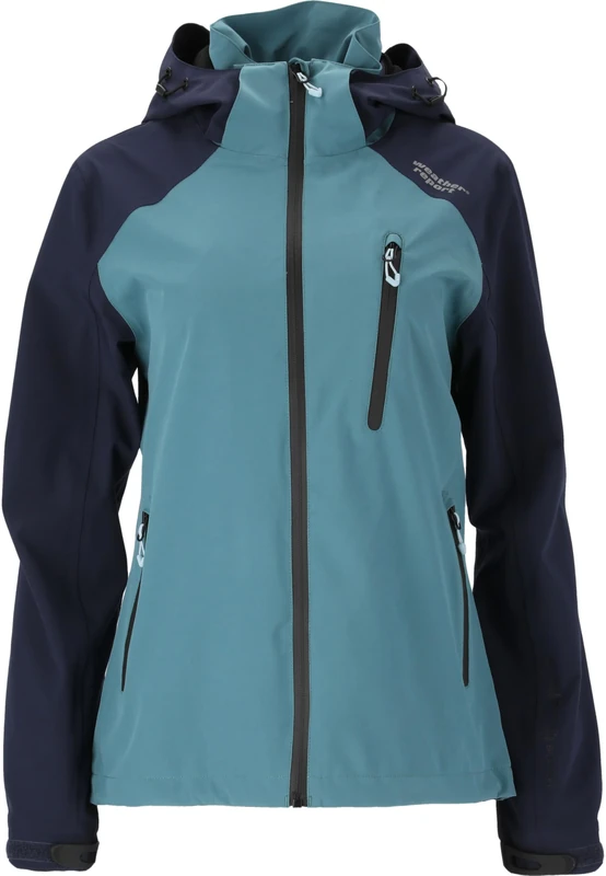 WEATHER REPORT Women's Camelia rain Jacket, Hydro, 54 (EU)