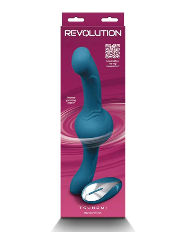 NS Novelties Revolution Tsunami Teal Vibrator 30.2 x 7.1 x 7.1 cm - Image 1