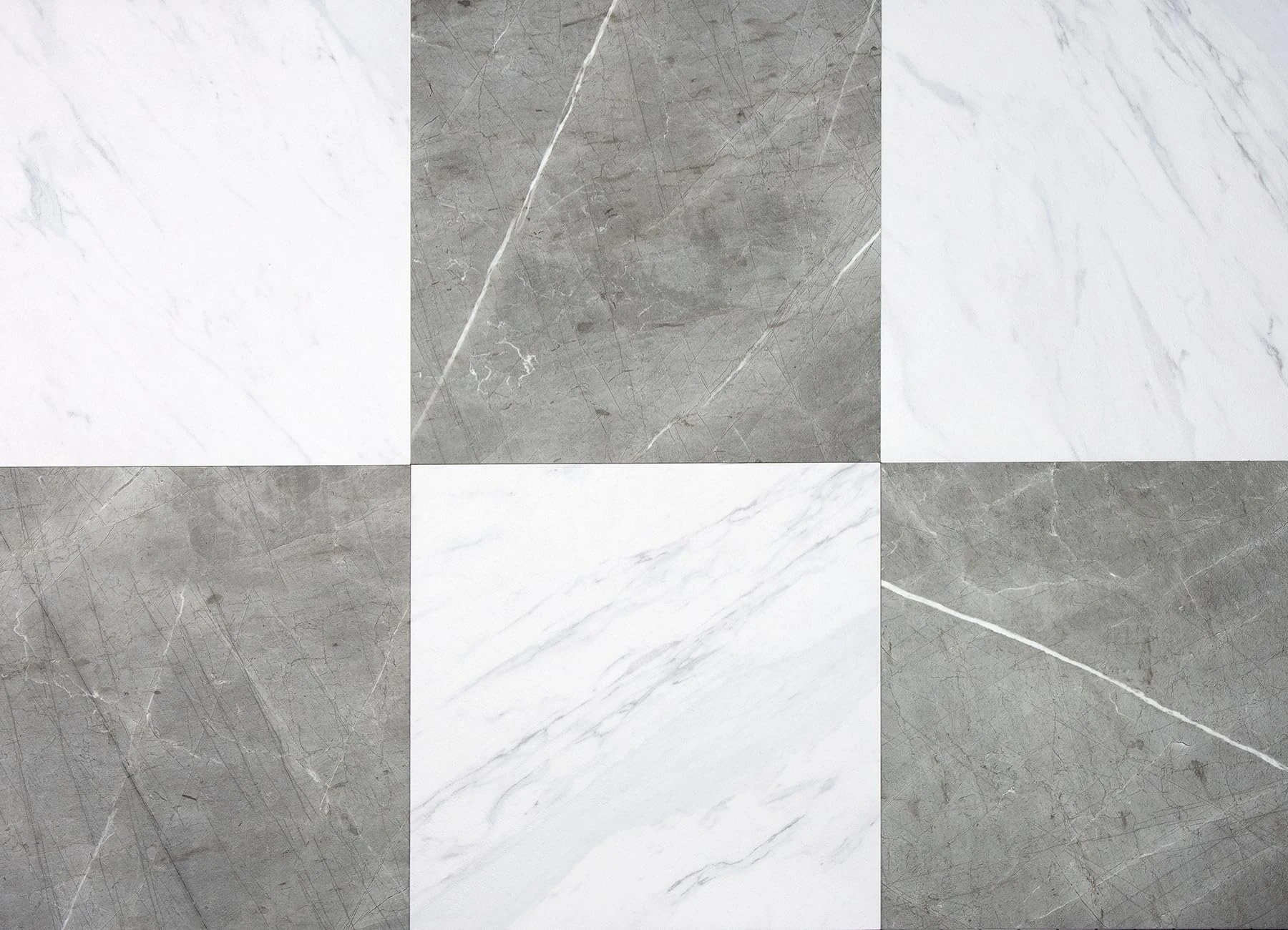 Chris Loves Julia FloorPops 12-in by 12-in Grey & White Marble Bonneville Peel & Stick Floor Tiles