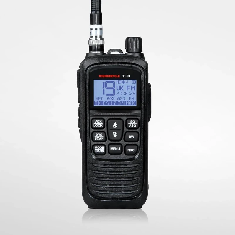Thunderpole T-X CB Radio Handheld - 80 Channels, 4W RF, LCD