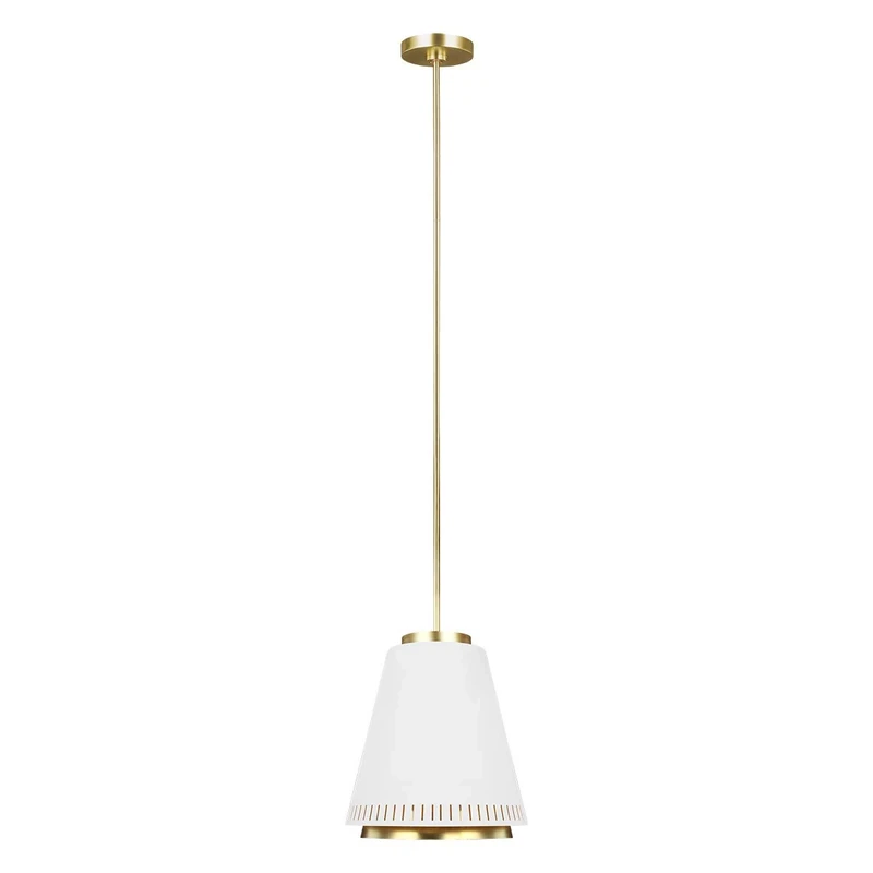 Elstead Lighting Pendant, Alloy Steel, Matte White