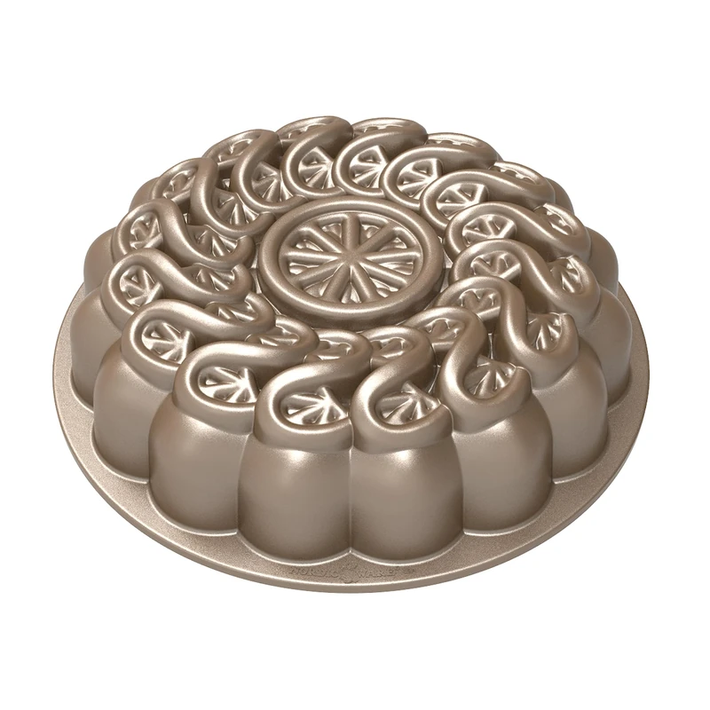 Nordic Ware Citrus Twist Pan, 8-Cup Capacity, Toffee