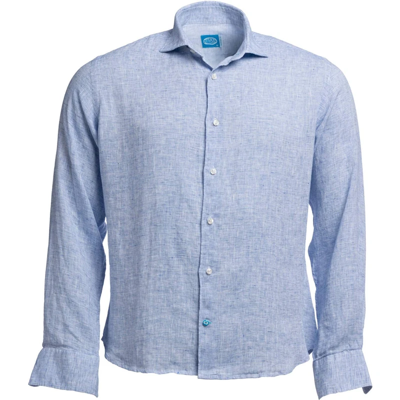 Panareha Men's Linen Shirt Fiji Blue (L)