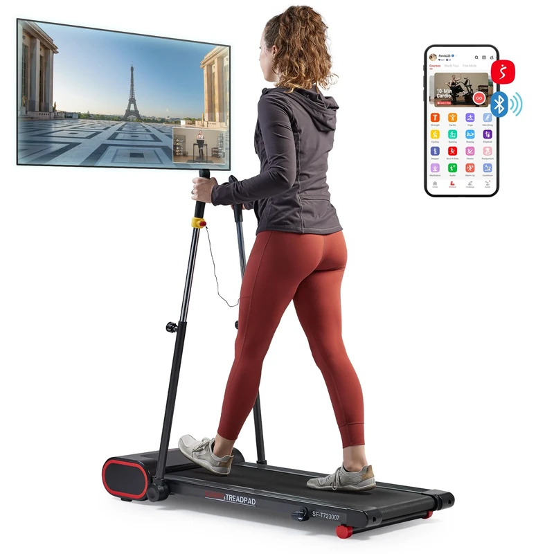 Sunny Health & Fitness Walkingpad Slim Flat Underdesk Compact Treadpad Treadmill - SF-T723007