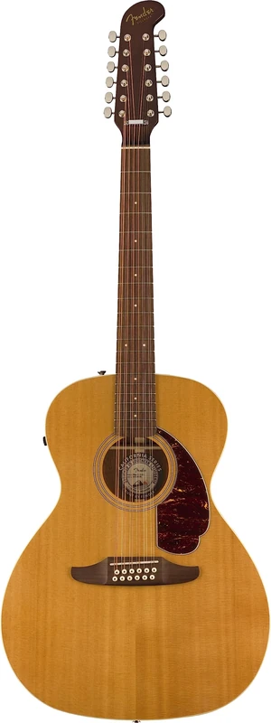 Fender Villager 12-String Acoustic Guitar, Walnut Fingerboard, Tortoiseshell Pickguard, Aged Natural