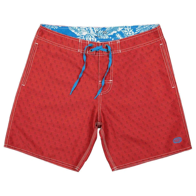 Panareha Men's Beach Shorts Made from Recycled Polyester OPUNOHU Red (30)