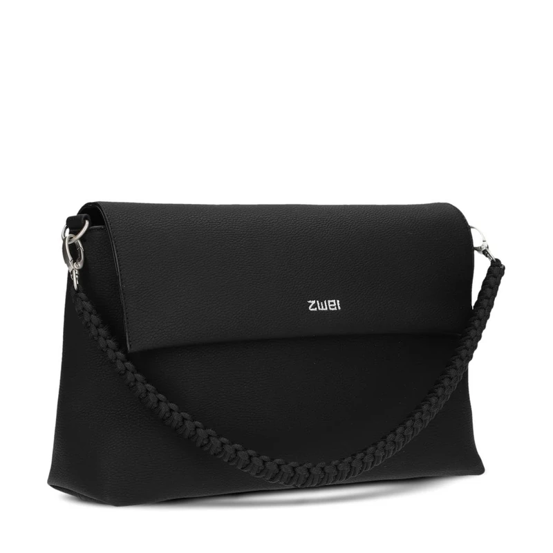 Zwei Yuna Yu60 Handbag, Nubuck Black, 20 x 32 x 9 cm