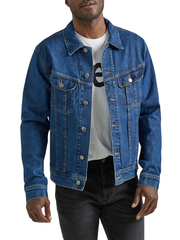 Lee Men's Legendary Classic Rider Jacket, Mid Dark, XL