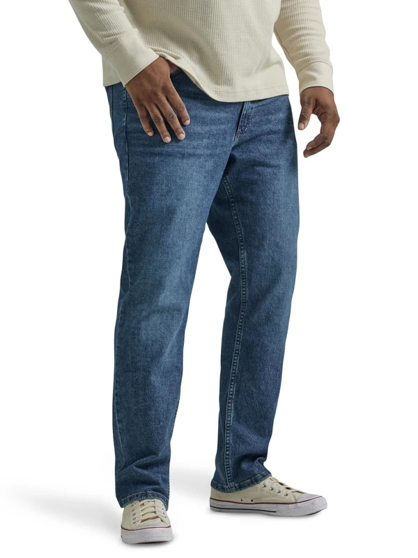 Lee Men's Big & Tall Legendary Regular Straight Jeans, Revolution, 48W x 34L