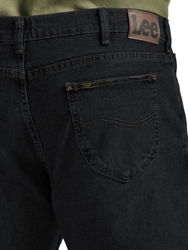 Lee Men's Big & Tall Legendary Relaxed Straight Jean, Overdye Black, 58W x 30L