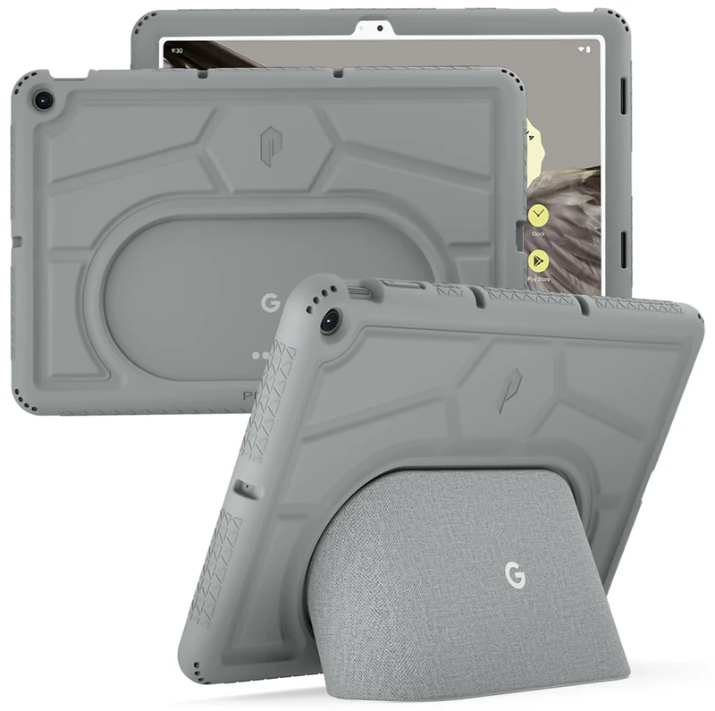 Poetic TurtleSkin Series for Google Pixel Tablet Case 11 inch (2023), Heavy Duty Shockproof Rugged Kids Friendly Drop Protection Silicone Cover Case, Hazel - Image 1