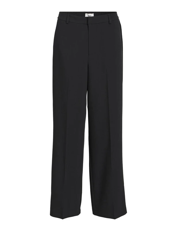 Object Women's Trousers Oversize, Black, 16