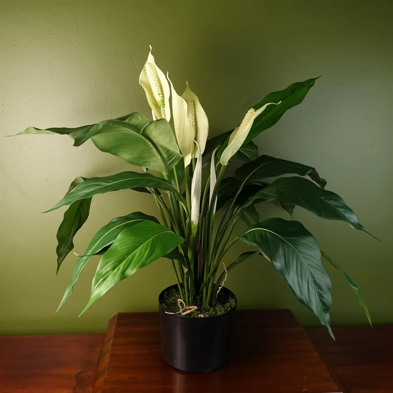 Leaf Large Artificial Stargazer Style Lily Plant