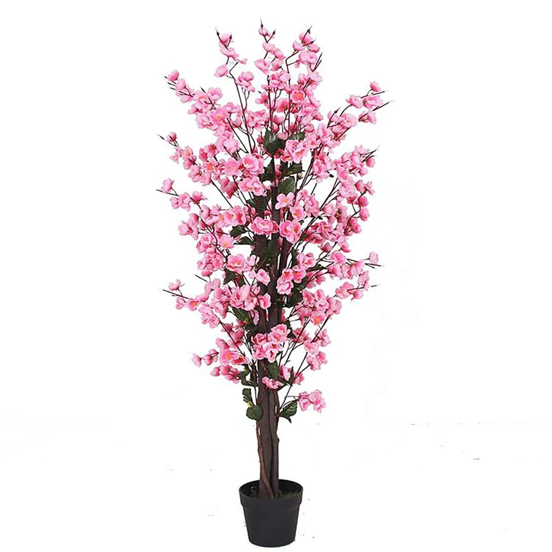 120cm Artificial Pink Blossom Tree - Image 1