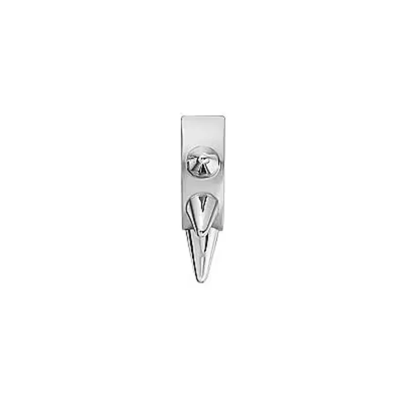 Diesel Men's Stainless Steel or Semi- Precious with Hoop closure Earrings Pale Silver - Image 1