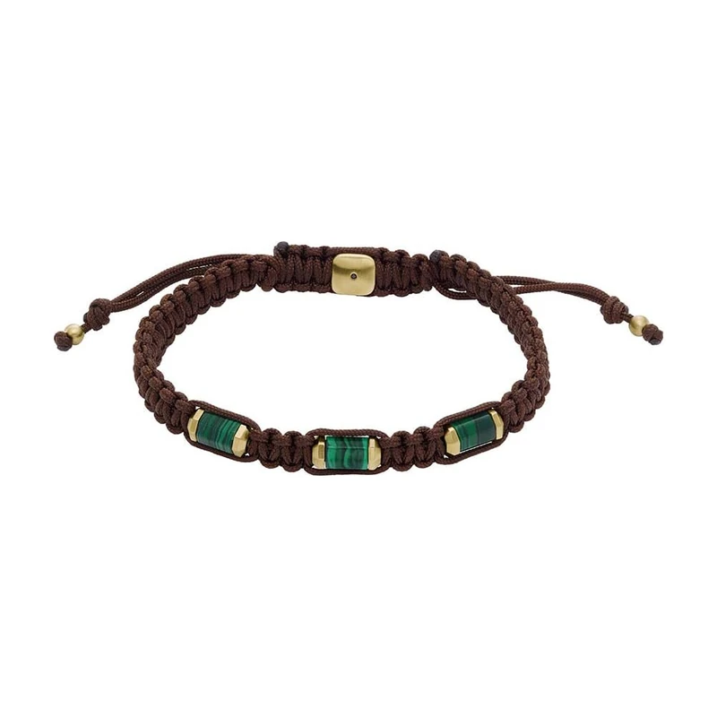 Fossil men's component bracelet All Stacked Up malachite green, JF04563710