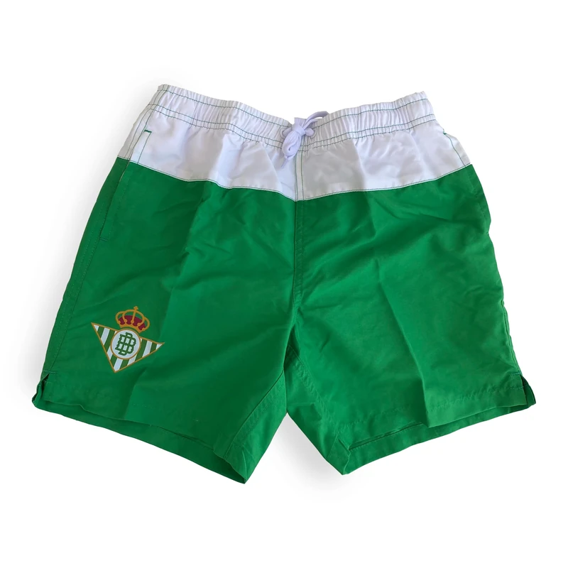 Real Betis Swimsuit Adult Green and White with Pockets Official Product (L), Green, L - Image 1