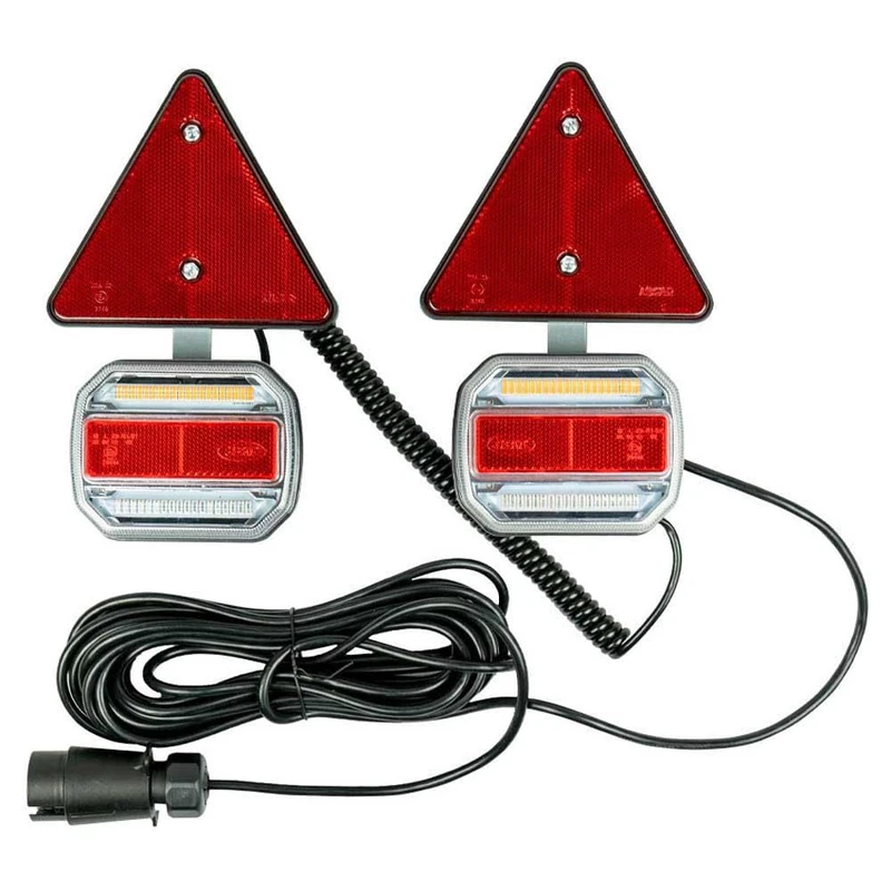 KIT MAGNÉTICO DE 2 PILOTOS LED Y 2 CATAREFLECTANTES