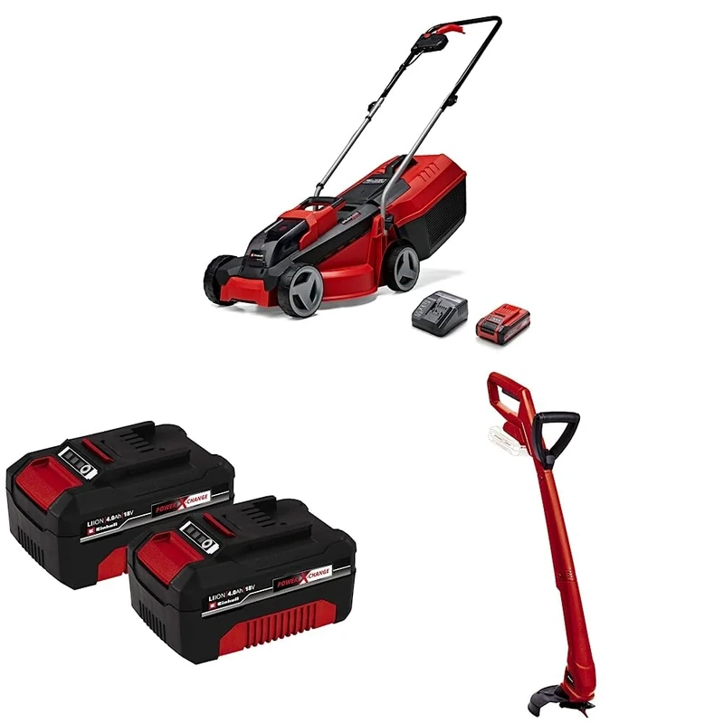 Einhell Power X-Change 18V Cordless Lawnmower Kit With 30CM Cutting Width & 4.0Ah Battery Pack