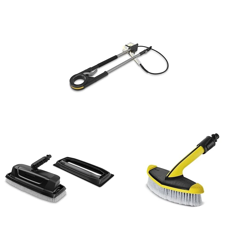 Kärcher TLA 4 Telescopic Spray Lance High Pressure Washer Accessory, Glass & Facade Cleaning Attachment, and Soft Washing Brush