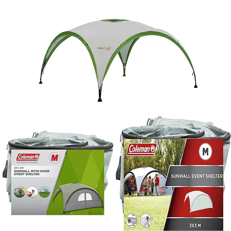 Coleman Gazebo, Event Shelter Pro for Garden and Camping & Coleman Side Panel for Event Shelter and Event Shelter Pro & Coleman Sunwall for Event Shelter and Event Shelter Pro, Medium (3 x 3 m)