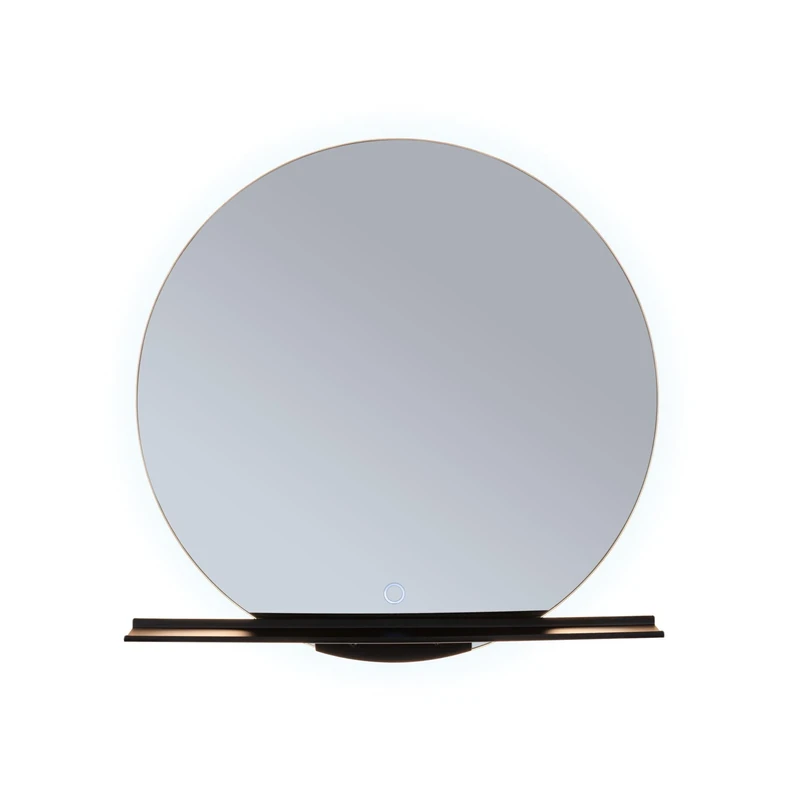Paulmann 71091 LED Illuminated Mirror Miro IP44 Tunable White 500lm 230V 11W LED Mirror, Black matt Bathroom luminaire