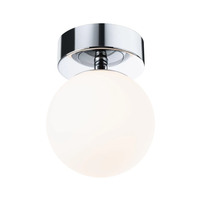 Paulmann 71064 LED Ceiling luminaire Selection Bathroom Gove IP44 3000 K 400lm 230V 5W Chrome, Satin Bathroom luminaire