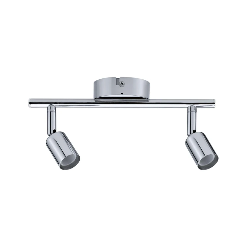 Paulmann 66748 Ceiling Spotlight Carolina IP44 GU10 230V max. 2x10W dimmable Chrome Double-Flame Spotlight