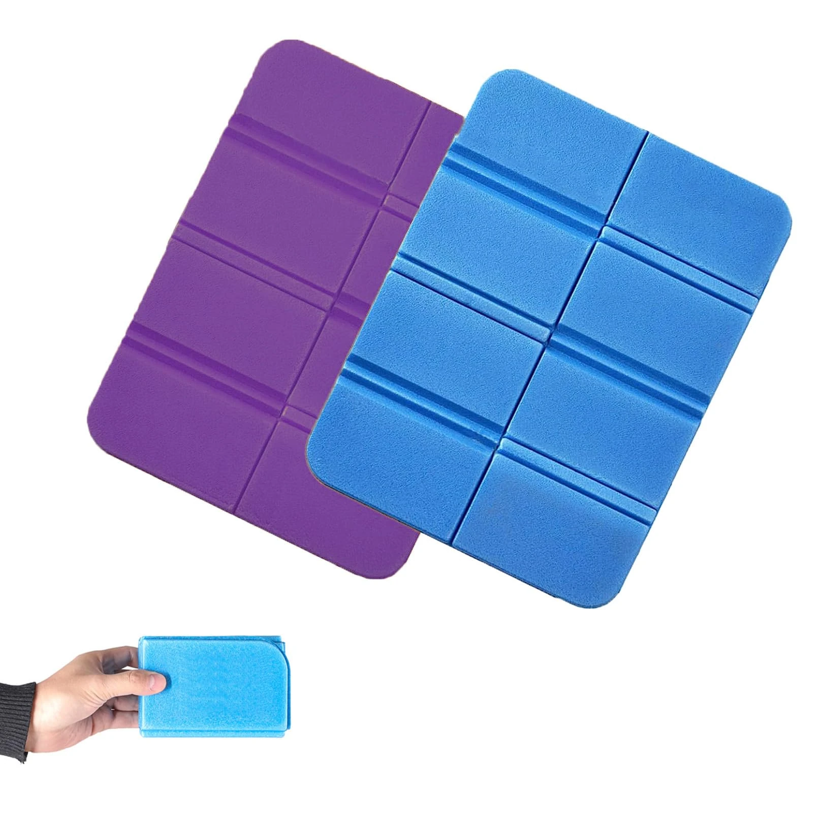 2pcs Folding Sit Mats Portable Waterproof Hiking Seat Pad,Moisture-Proof Folding Seat Mat XPE Portable Waterproof Outdoor Cushion Foldable Sit Mat,Foldable Foam Mat for Camping Outing Outdoor Travel
