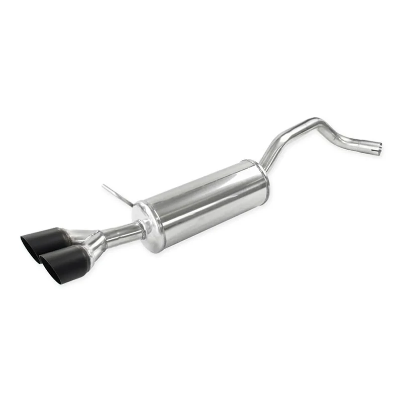 InoXcar 100% Inox Sport Exhaust compatible with Seat Ibiza SC (6J) 1.2 Tsi FR 110hp 2015-2x80mm Ceramic Black