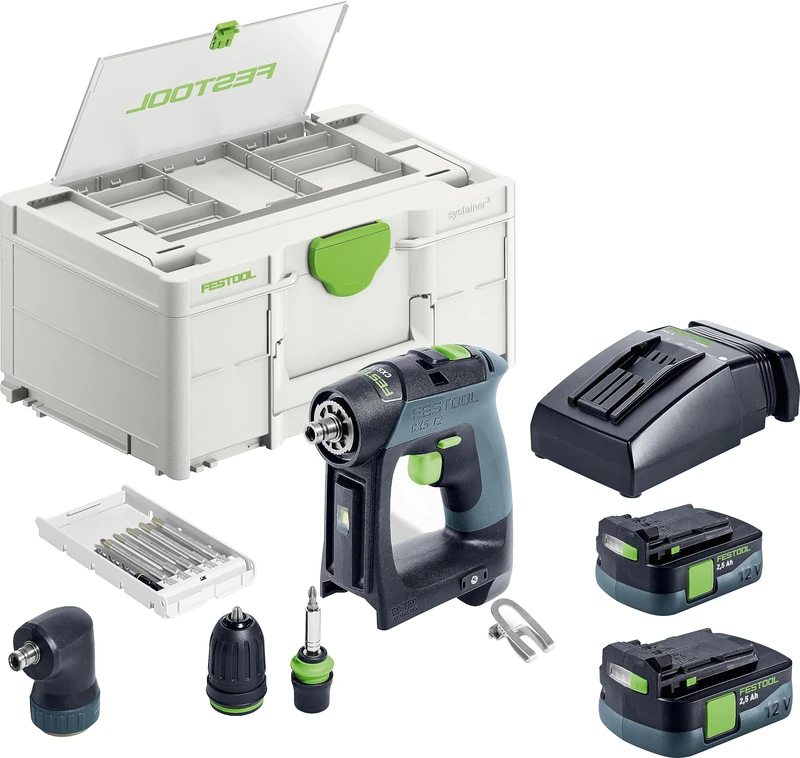 Festool Cordless Drill CXS 12 2,5-Set