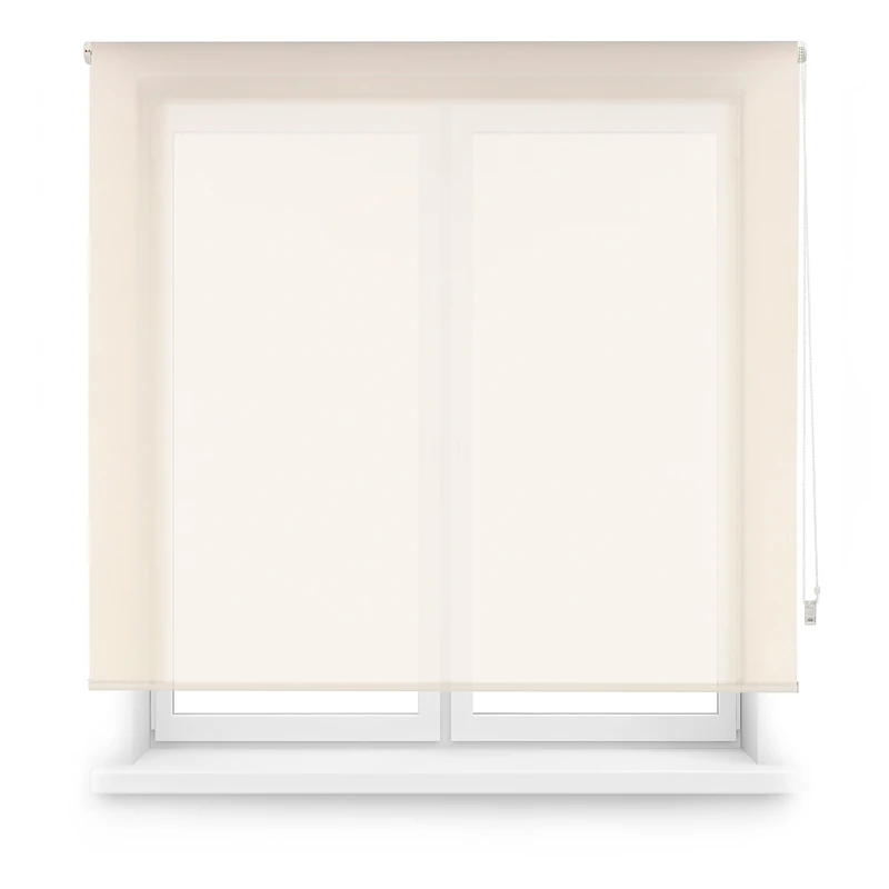 Decorblind Roller Blind Fabric Screen Size: 120 x 180 cm – Reduction of Glare Without Renouncing Light – Easy Installation Blind Wall or Ceiling – Window Blind Colour: Make-Up - Image 1