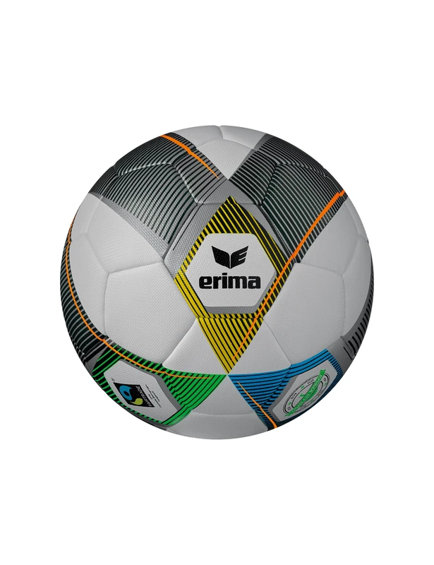 Erima Unisex- Adult Football Hybrid Eco, silver/navy, 5