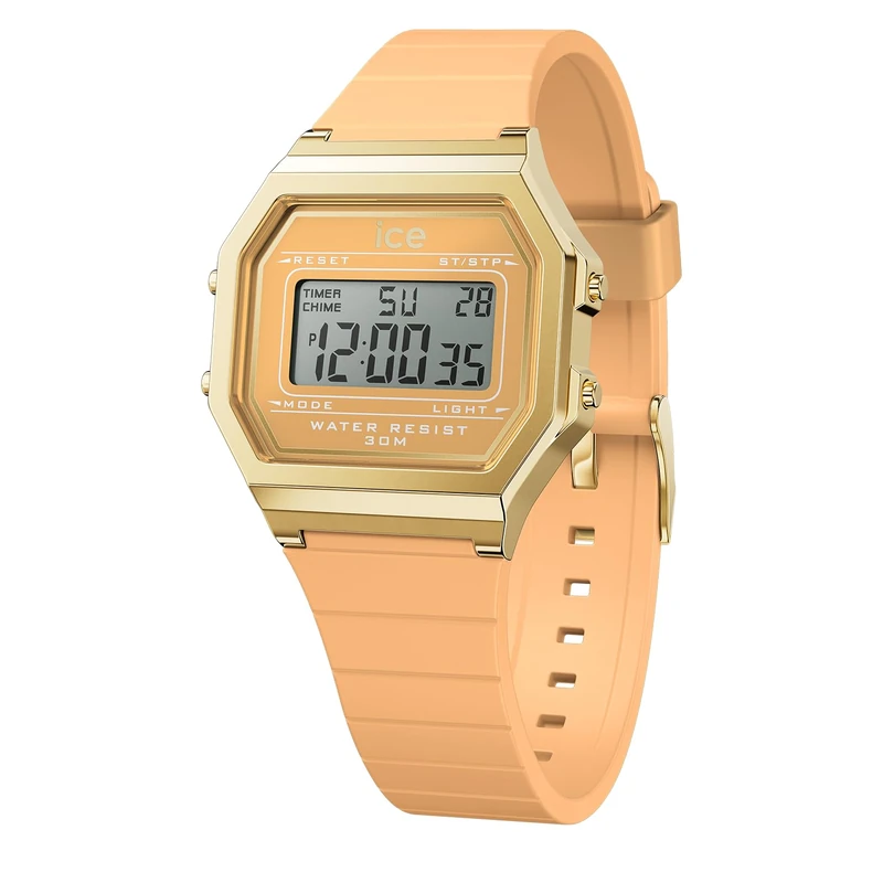 ICE-WATCH - ICE Digit Retro Peach Skin - Women's Wristwatch with Plastic Strap - 022057 (Small) - Image 1