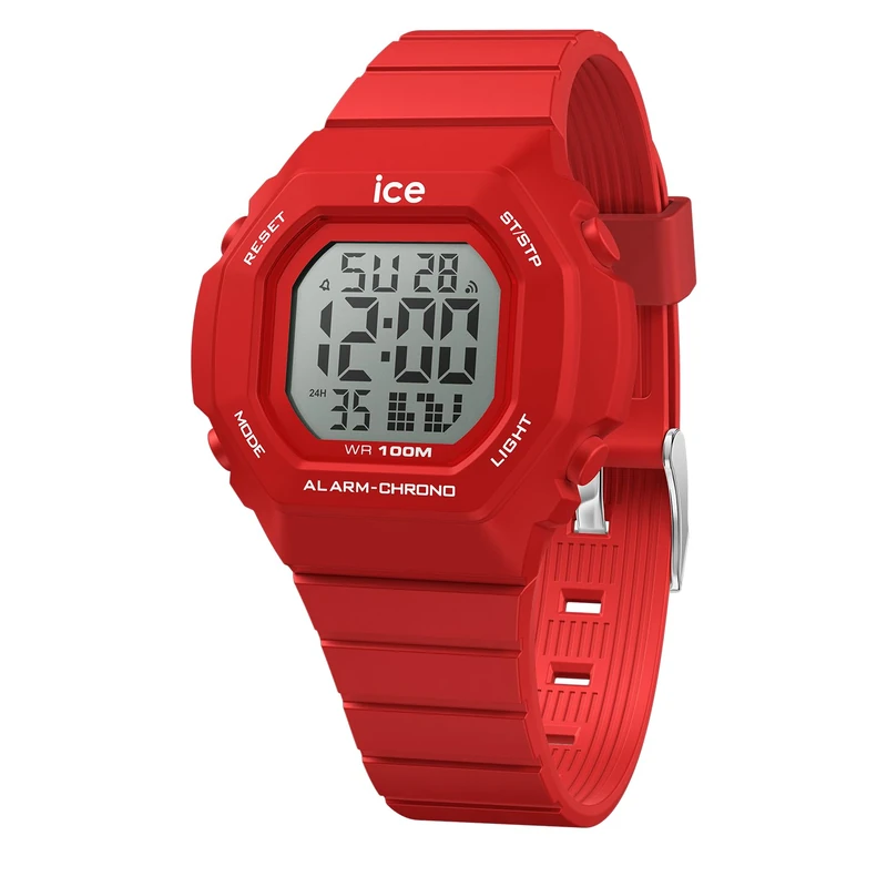 ICE-WATCH - ICE Digit Ultra Red - Boy's (Unisex) Wristwatch with Plastic Strap - 022099 (Small)
