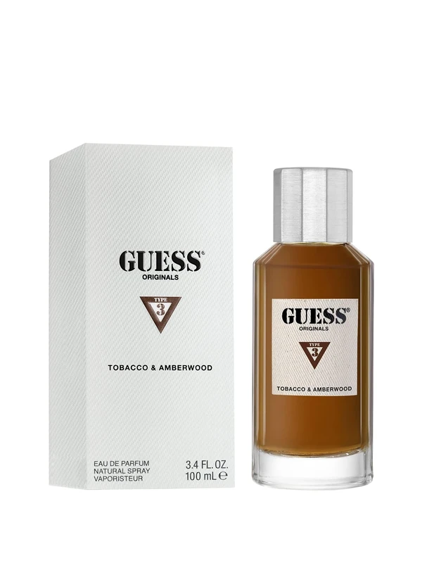 GUESS Originals Type 3 Tobacco & Amberwood Eau de Parfum, Unisex (100 ml)