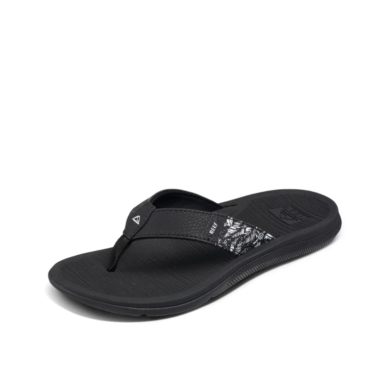 Reef Womens Sandals, Santa Ana, Black/White, UK 9