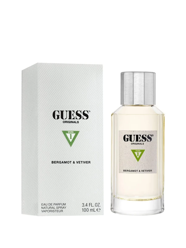 GUESS Originals Type 1 Bergamot & Vetiver Eau de Parfum, Unisex (100 ml)