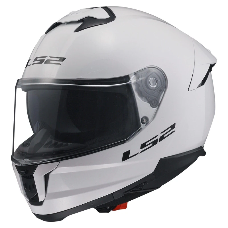 LS2 FF808 Stream II Dual Visor Full Face Motorcycle Helmet Gloss White (S) 55-56cm