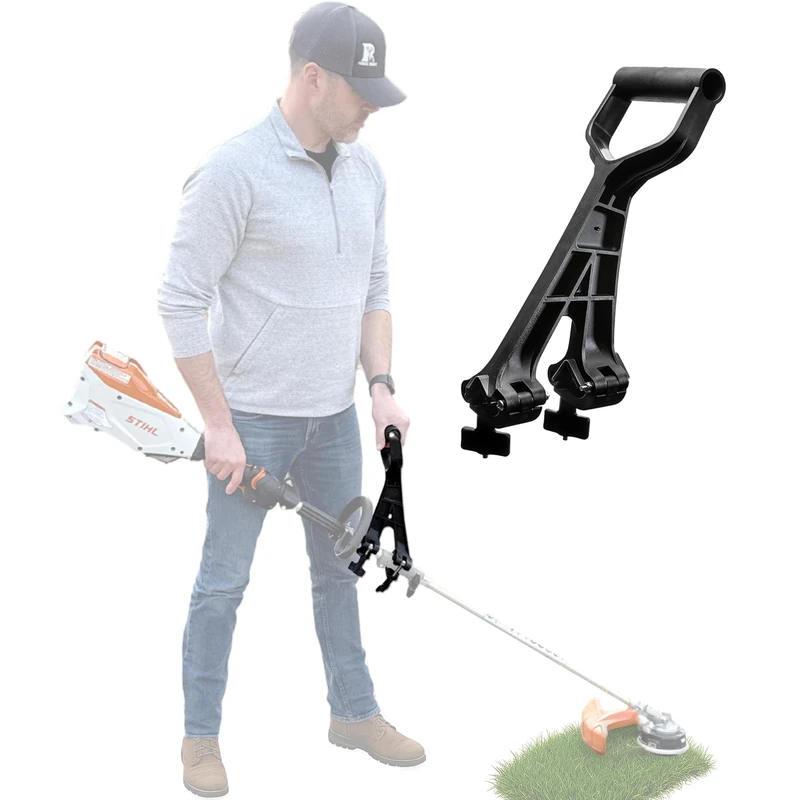 Reach Right Snow Shovel Back Saving Attachment | Converts Regular to Ergonomic Yard Tool | Handle Attachment for Snow Removal | Fits Driveway Ice Shovel for Car and Other Winter Tools