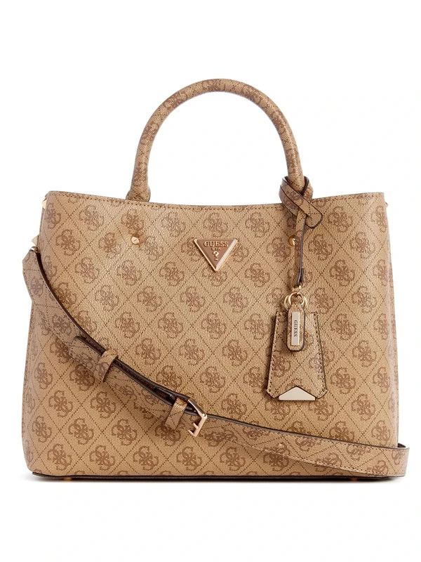 GUESS Meridian Handbag 32 cm, Latte logo, One Size