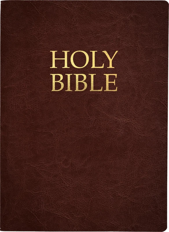 KJVer Holy Bible, Large Print, Mahogany Genuine Leather, Thumb Index: (King James Version Easy Read, Red Letter, Premium Cowhide, Brown) (King James Version Easy Read Bible)