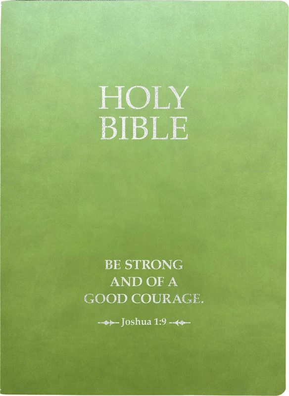 Kjver Holy Bible, Be Strong and Courageous Life Verse Edition, Large Print, Olive Ultrasoft: (King James Version Easy Read, Red Letter, Green, Joshua 1:9) (King James Version Easy Read Bible)