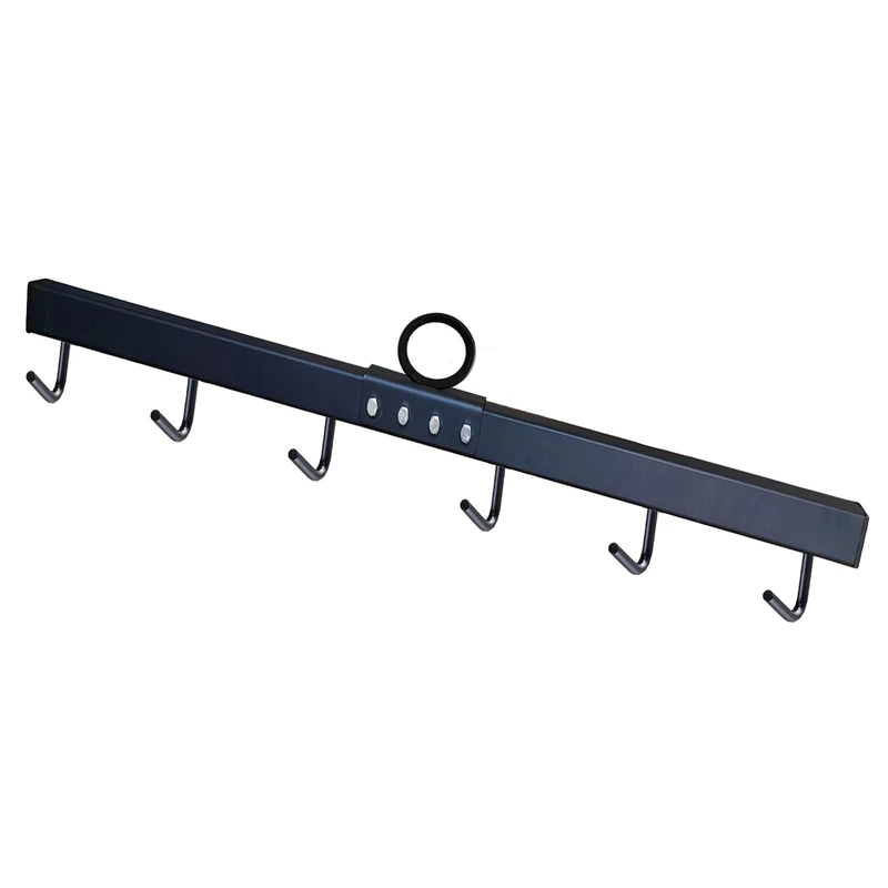 VOHYOV Chain Link Fabric Fence Stretcher 6-Hook Bar 31.5 Inch Woven Wire Fence Stretcher Fabric Black Steel Bar Fence Stretcher Tool