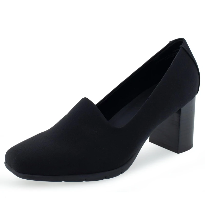 Aerosoles Women's Midnight Pump, Black Stretch, 6 UK