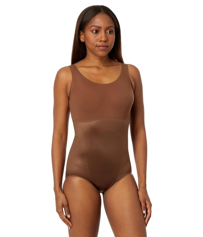 SPANX Thinstincts® 2.0 Tank Panty Bodysuit Chestnut Brown MD, Chestnut Brown, Medium